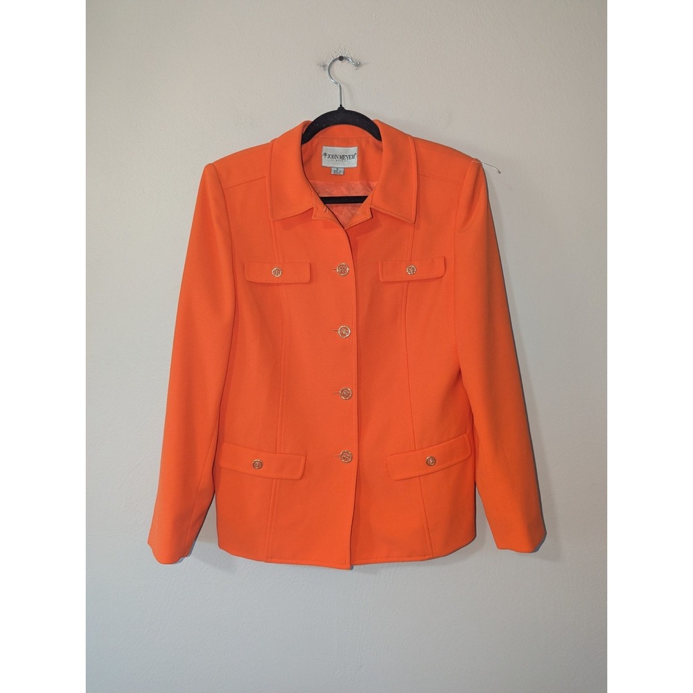 10 Vintage John Meyer of Norwich 90s Button Down Orange Jacket